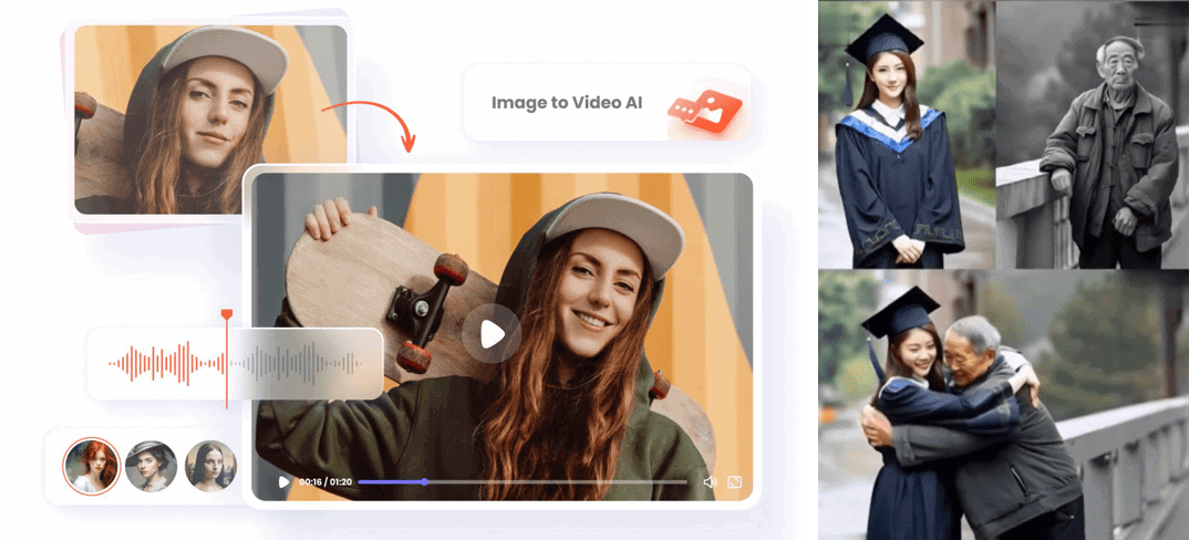 Skateboard girl smiling, holding skateboard, in a casual indoor setting.